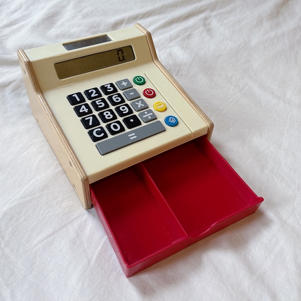 IKEA calculator wooden toy